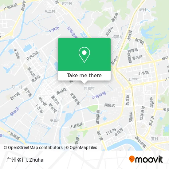 广州名门 map