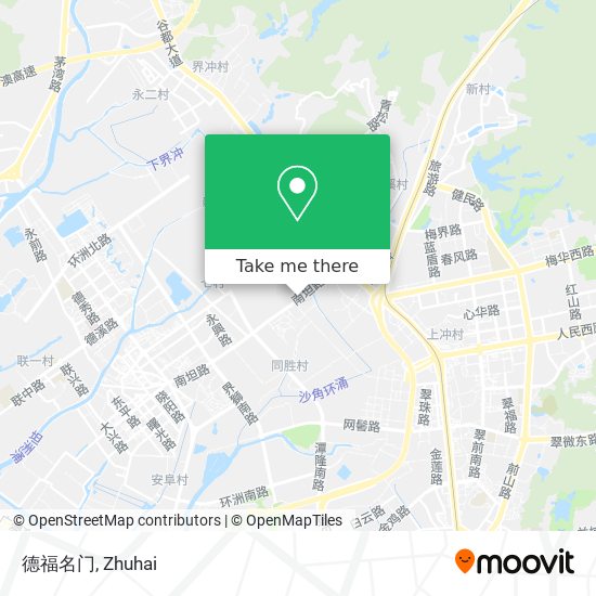 德福名门 map