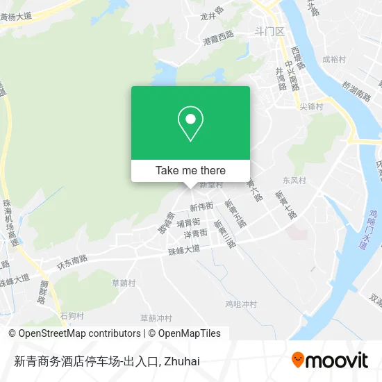 新青商务酒店停车场-出入口 map