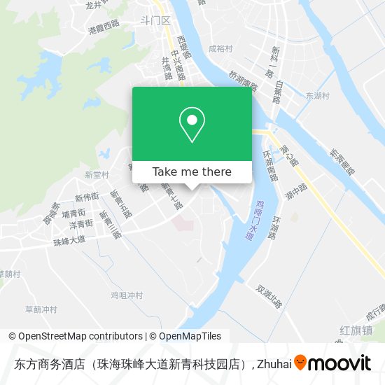 东方商务酒店（珠海珠峰大道新青科技园店） map