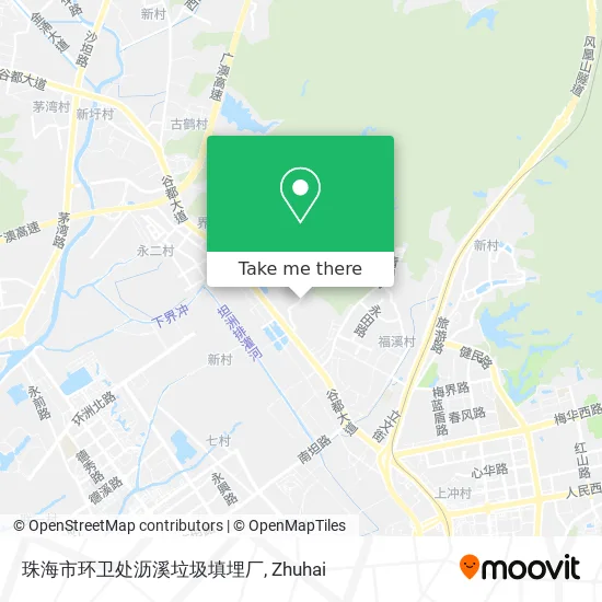 珠海市环卫处沥溪垃圾填埋厂 map