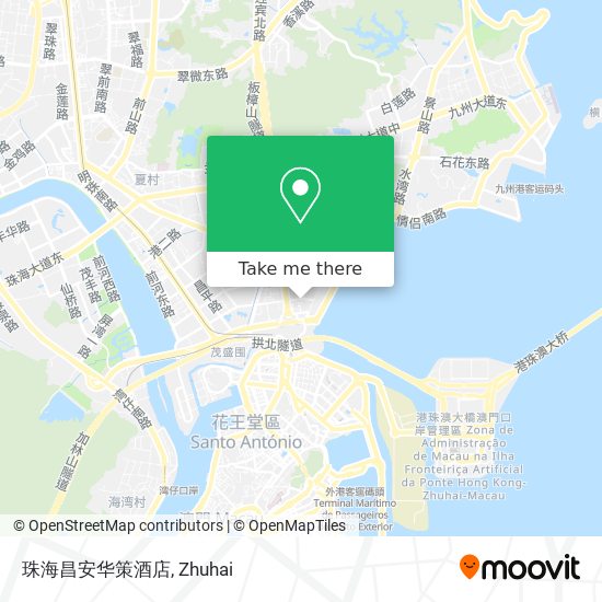 珠海昌安华策酒店 map