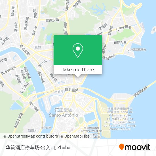 华策酒店停车场-出入口 map