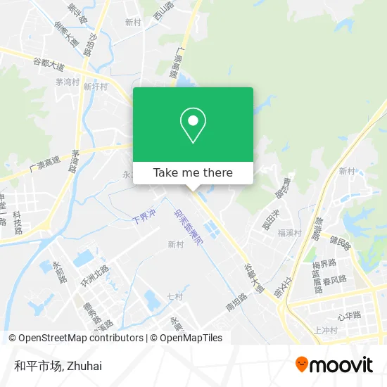 和平市场 map