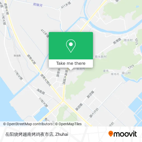 岳阳烧烤越南烤鸡夜市店 map