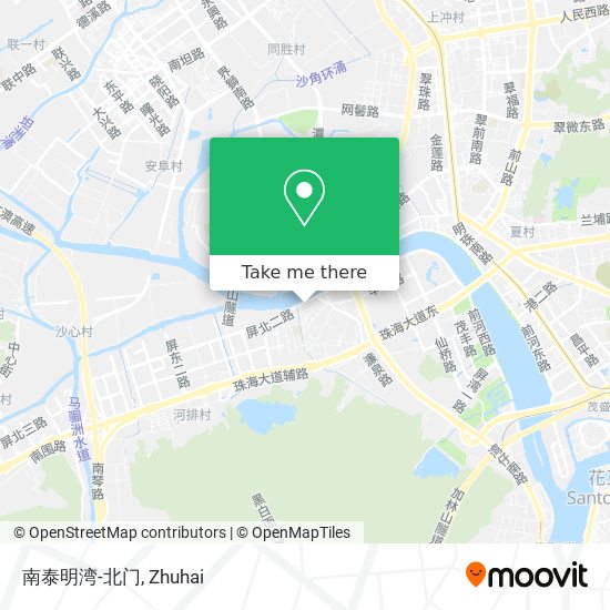 南泰明湾-北门 map