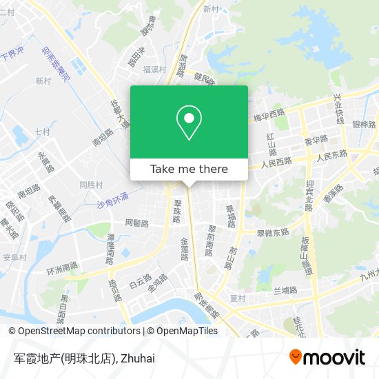 军霞地产(明珠北店) map
