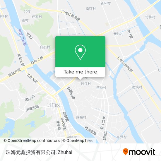珠海元鑫投资有限公司 map