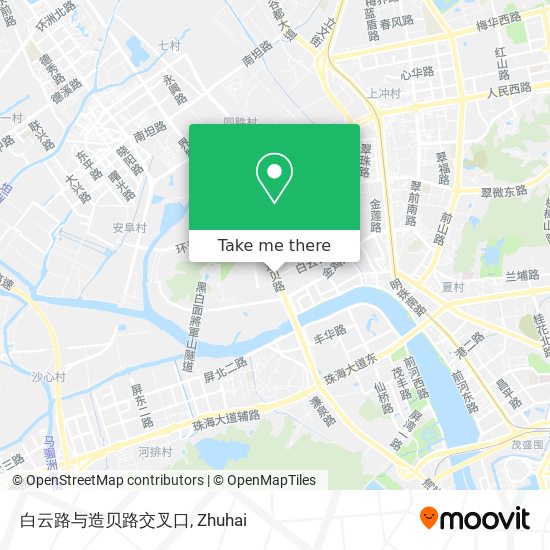 白云路与造贝路交叉口 map
