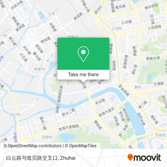 白云路与造贝路交叉口 map