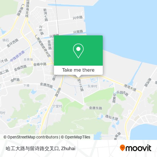 哈工大路与留诗路交叉口 map