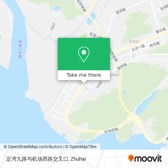 定湾九路与机场西路交叉口 map