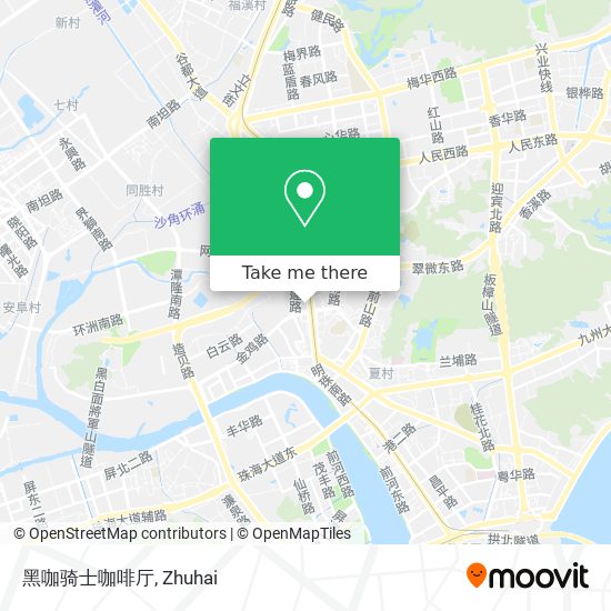 黑咖骑士咖啡厅 map