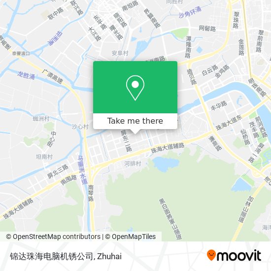 锦达珠海电脑机锈公司 map
