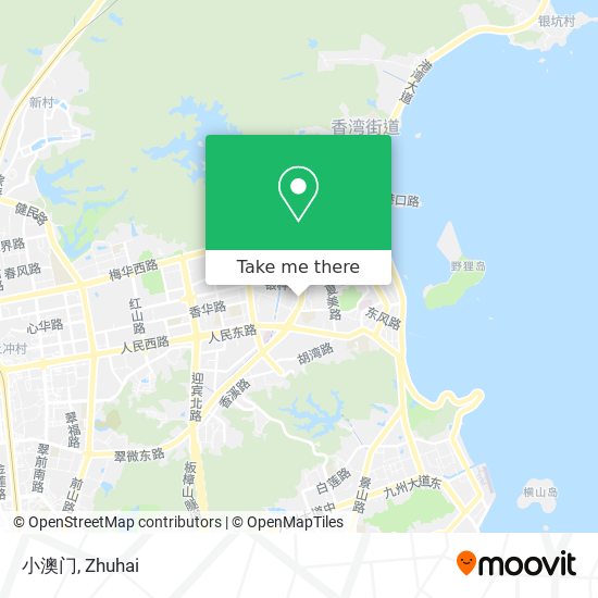 小澳门 map