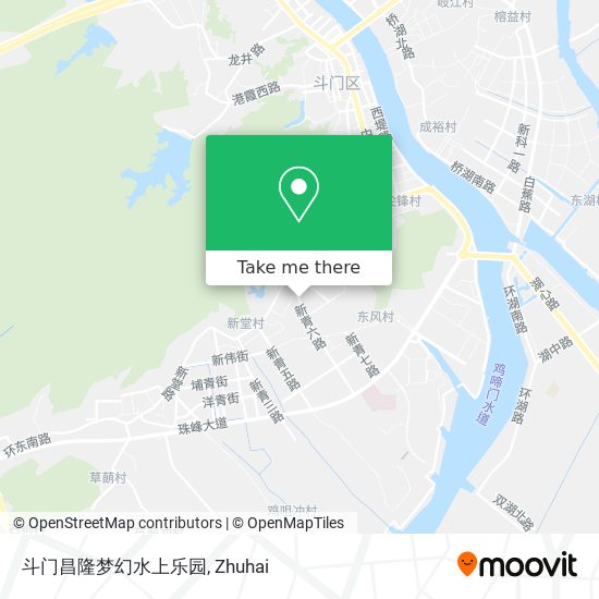 斗门昌隆梦幻水上乐园 map