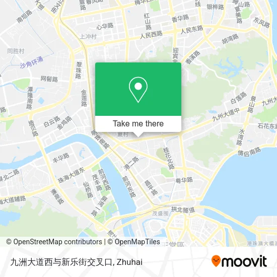 九洲大道西与新乐街交叉口 map