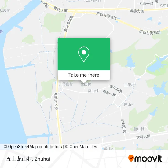 五山龙山村 map
