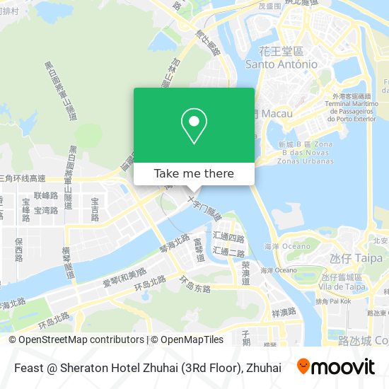 Feast @ Sheraton Hotel Zhuhai (3Rd Floor) map