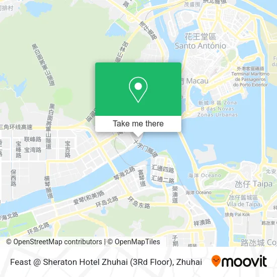 Feast @ Sheraton Hotel Zhuhai (3Rd Floor) map