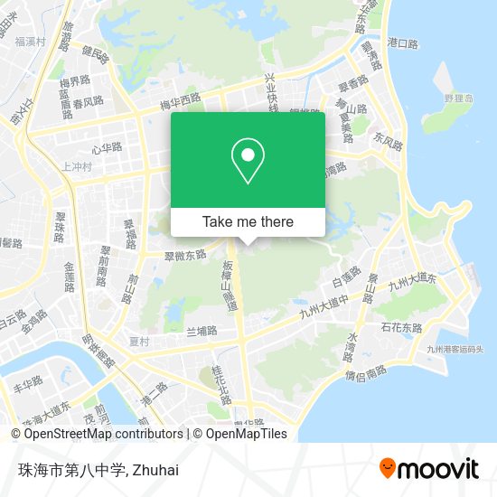 珠海市第八中学 map
