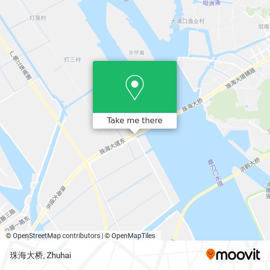 珠海大桥 map