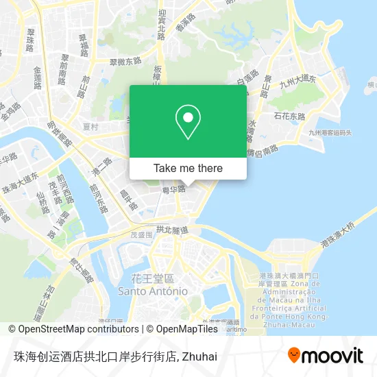 珠海创运酒店拱北口岸步行街店 map