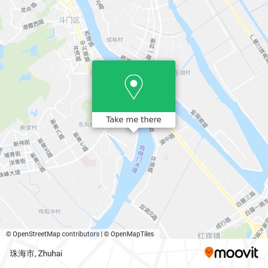 珠海市 map
