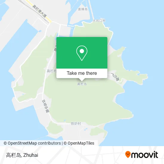 高栏岛 map