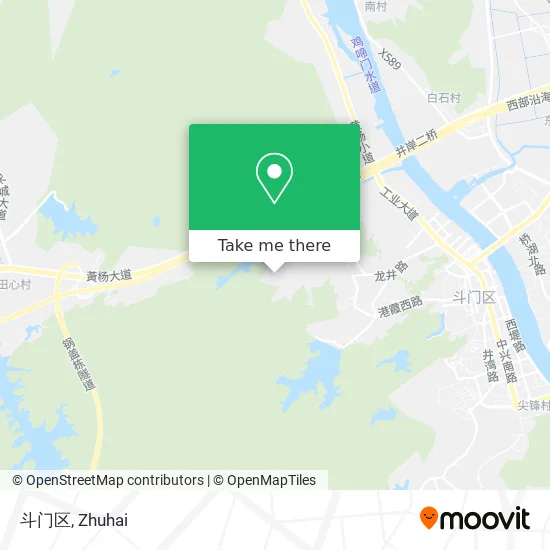 斗门区 map