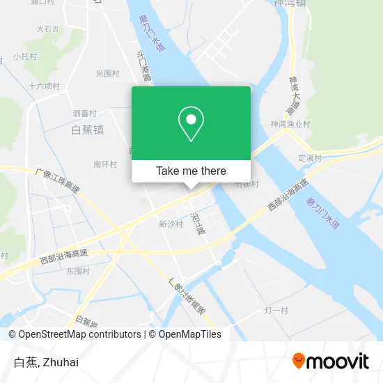 白蕉 map