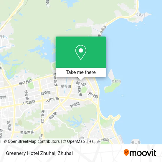 Greenery Hotel Zhuhai map