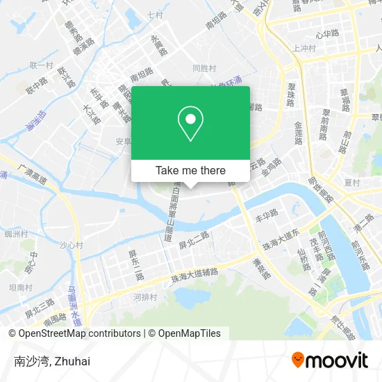 南沙湾 map