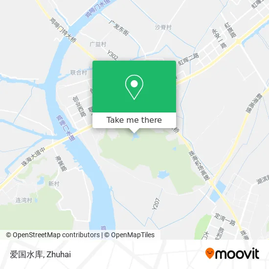 爱国水库 map