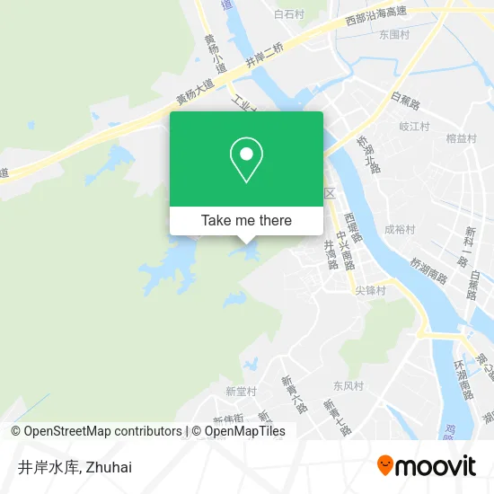 井岸水库 map