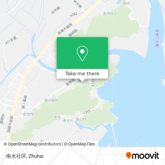 南水社区 map