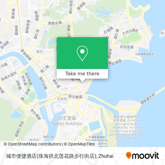 城市便捷酒店(珠海拱北莲花路步行街店) map