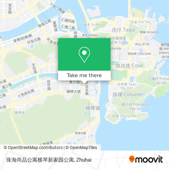 珠海尚品公寓横琴新家园公寓 map