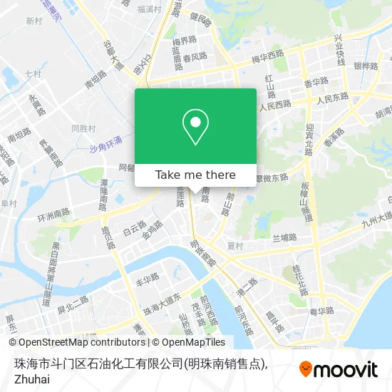 珠海市斗门区石油化工有限公司(明珠南销售点) map