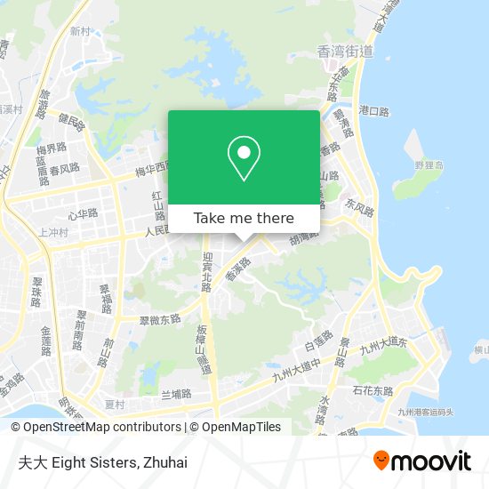 夫大 Eight Sisters map