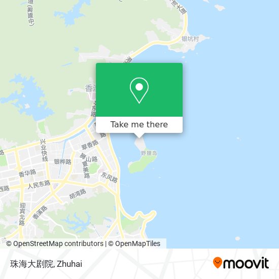 珠海大剧院 map