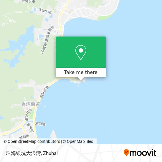 珠海银坑大浪湾 map