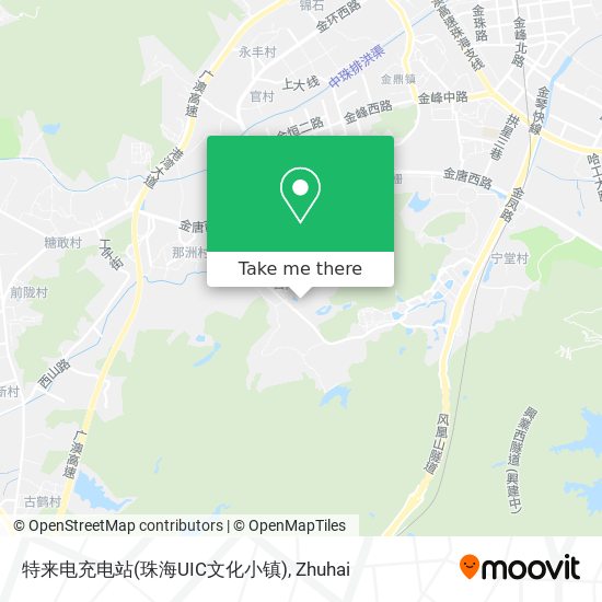 特来电充电站(珠海UIC文化小镇) map