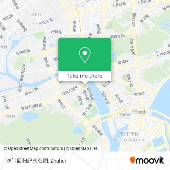 澳门回归纪念公园 map