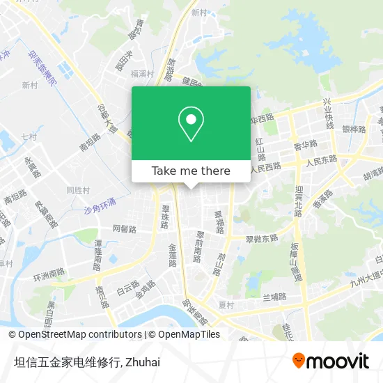 坦信五金家电维修行 map