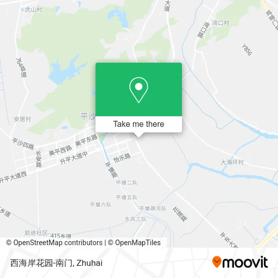 西海岸花园-南门 map