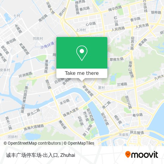 诚丰广场停车场-出入口 map