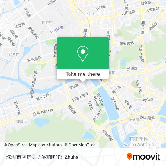珠海市南屏美力家咖啡馆 map