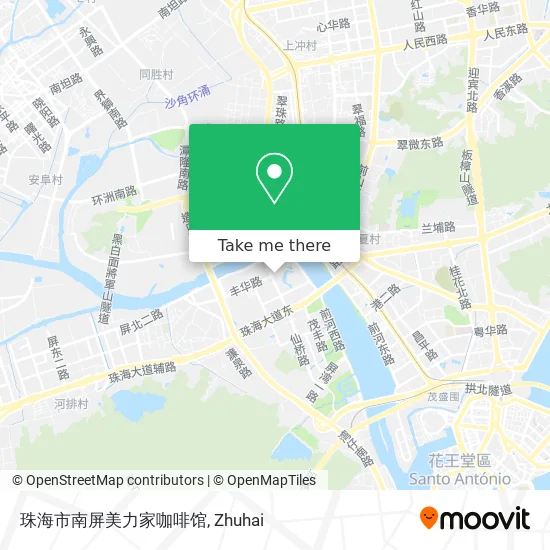 珠海市南屏美力家咖啡馆 map