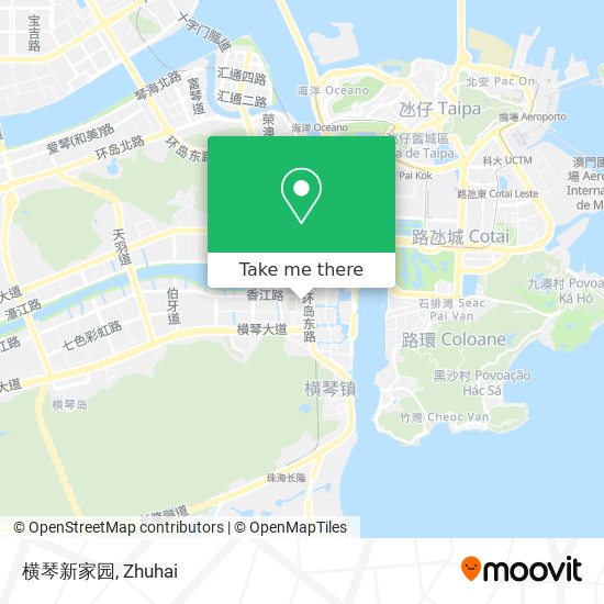 横琴新家园 map